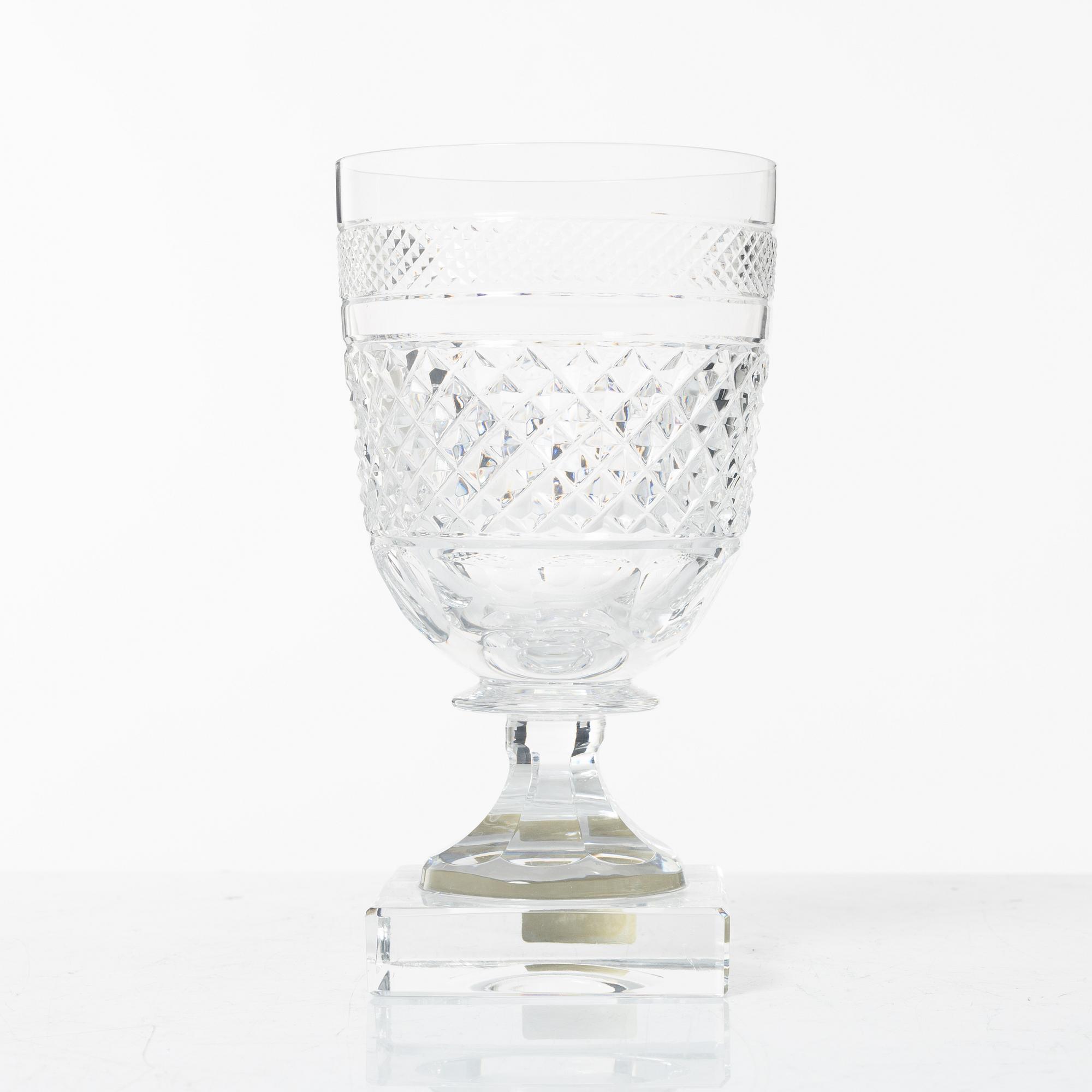 Elis Bergh, glasservis, 107 delar, "Kent", Kosta Boda.