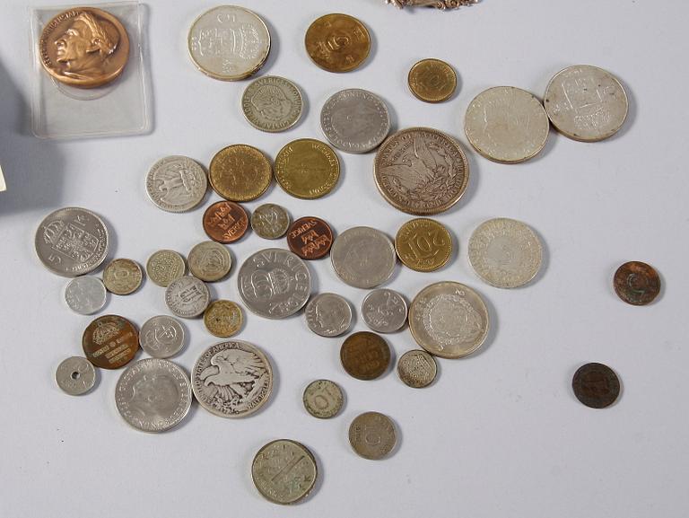 PARTI SILVER SAMT MYNT, 1900-tal.