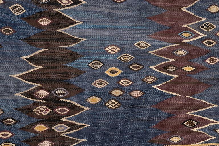 Barbro Nilsson, a carpet, "Snäckorna", tapestry weave, ca 300 x 202,5 cm, signed AB MMF BN.