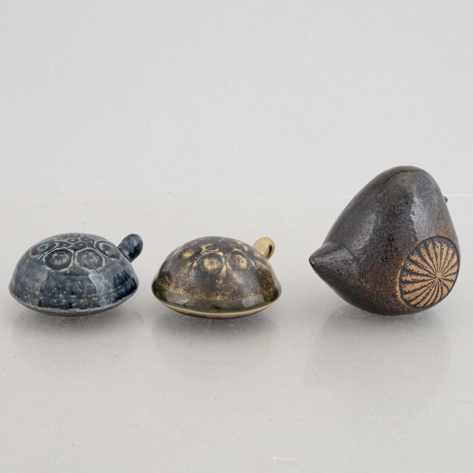 Lisa Larson, figuriner, 3 st, Gustavsberg.