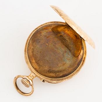 Fickur, 14K guld, 30,5 mm.