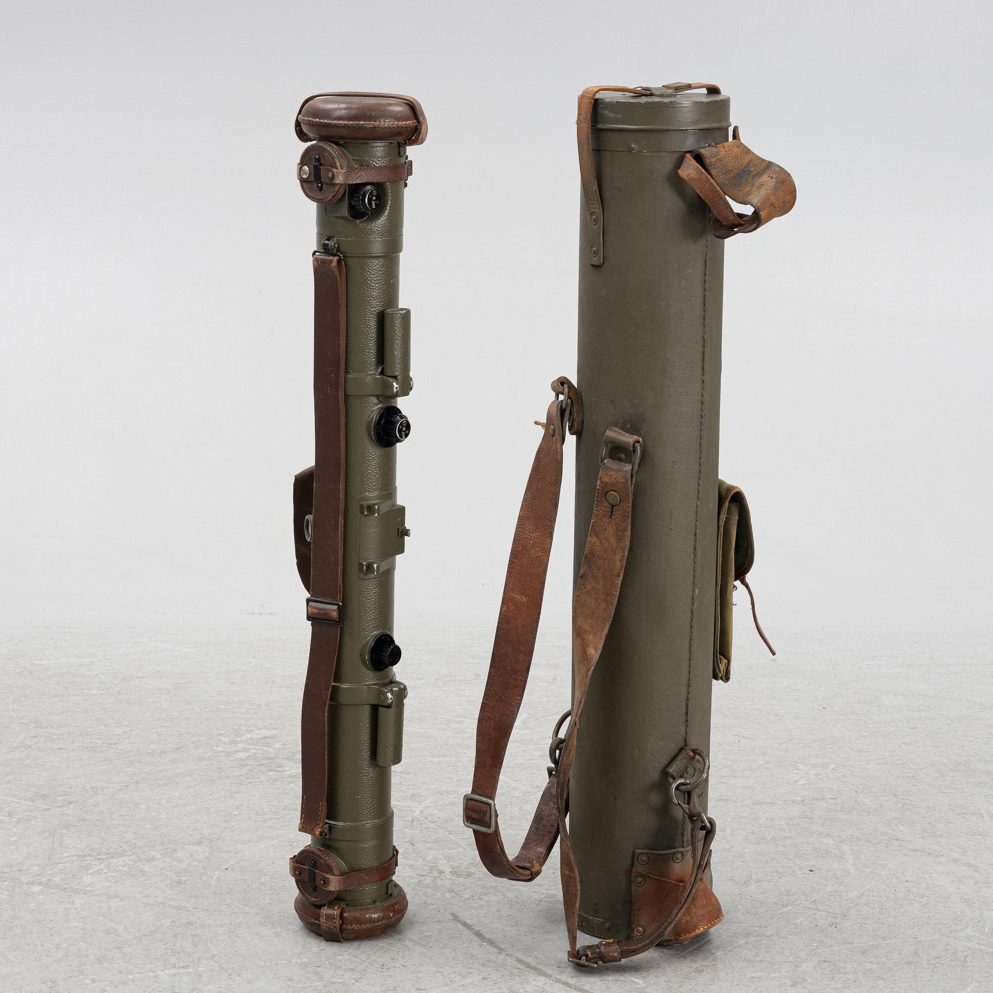 Rangefinder with accessories, M/1938. Used by the Mobile Coastal Artillery, no. 58866, Sweden.
