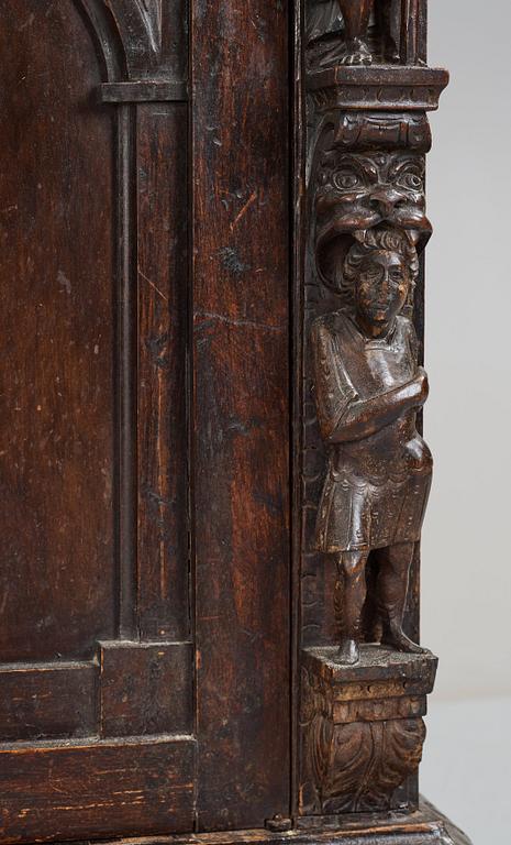 A Renaissance-style cupboard, 1800's, with older parts.