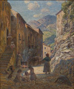 CARL BUDTZ-MØLLER, OLJA PÅ DUK, signerad.