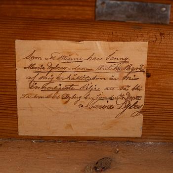 Byrå, sengustaviansk, sent 1700-tal.