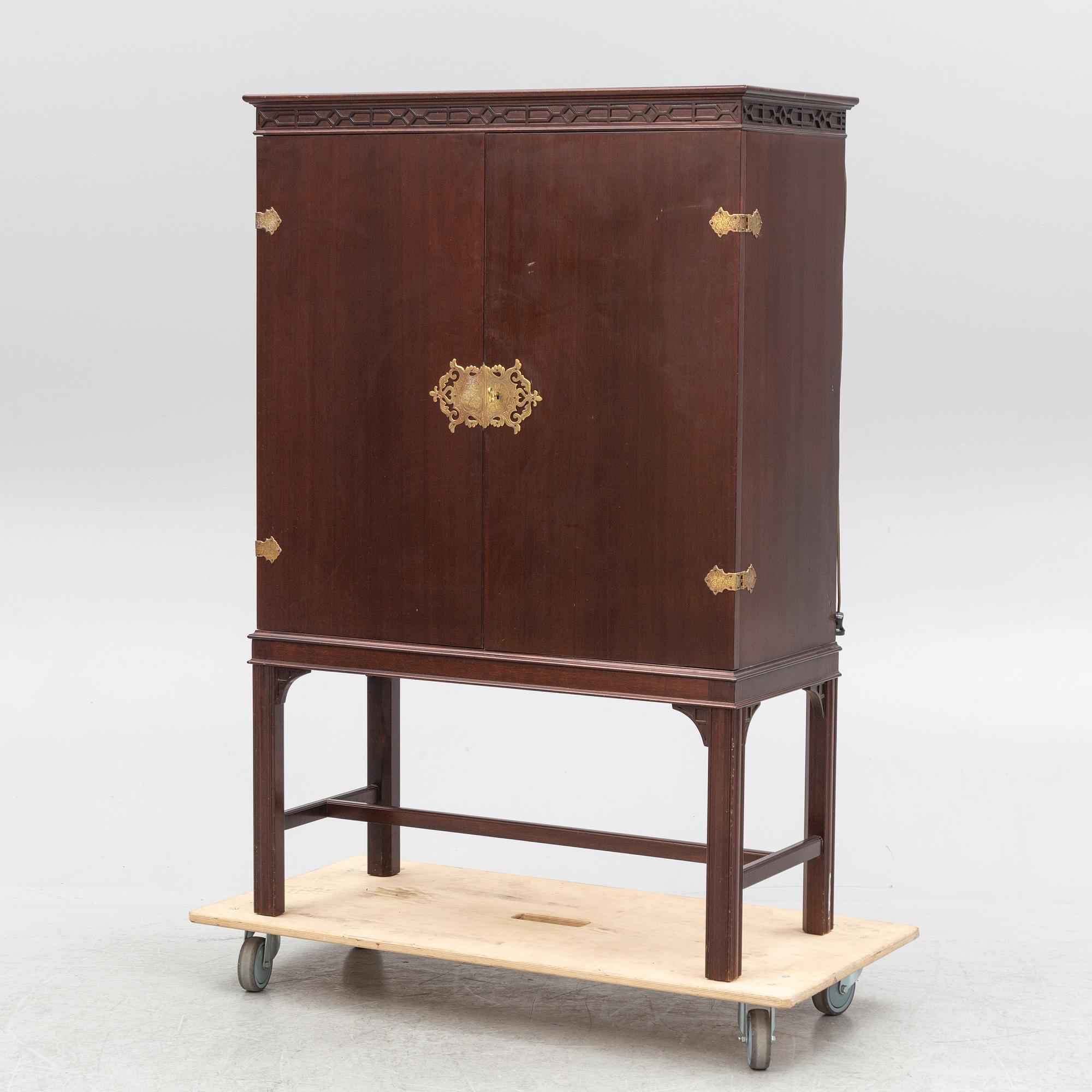 A chinoiserie bar cabinet from Nordiska Kompaniet, Sweden, 1950s.