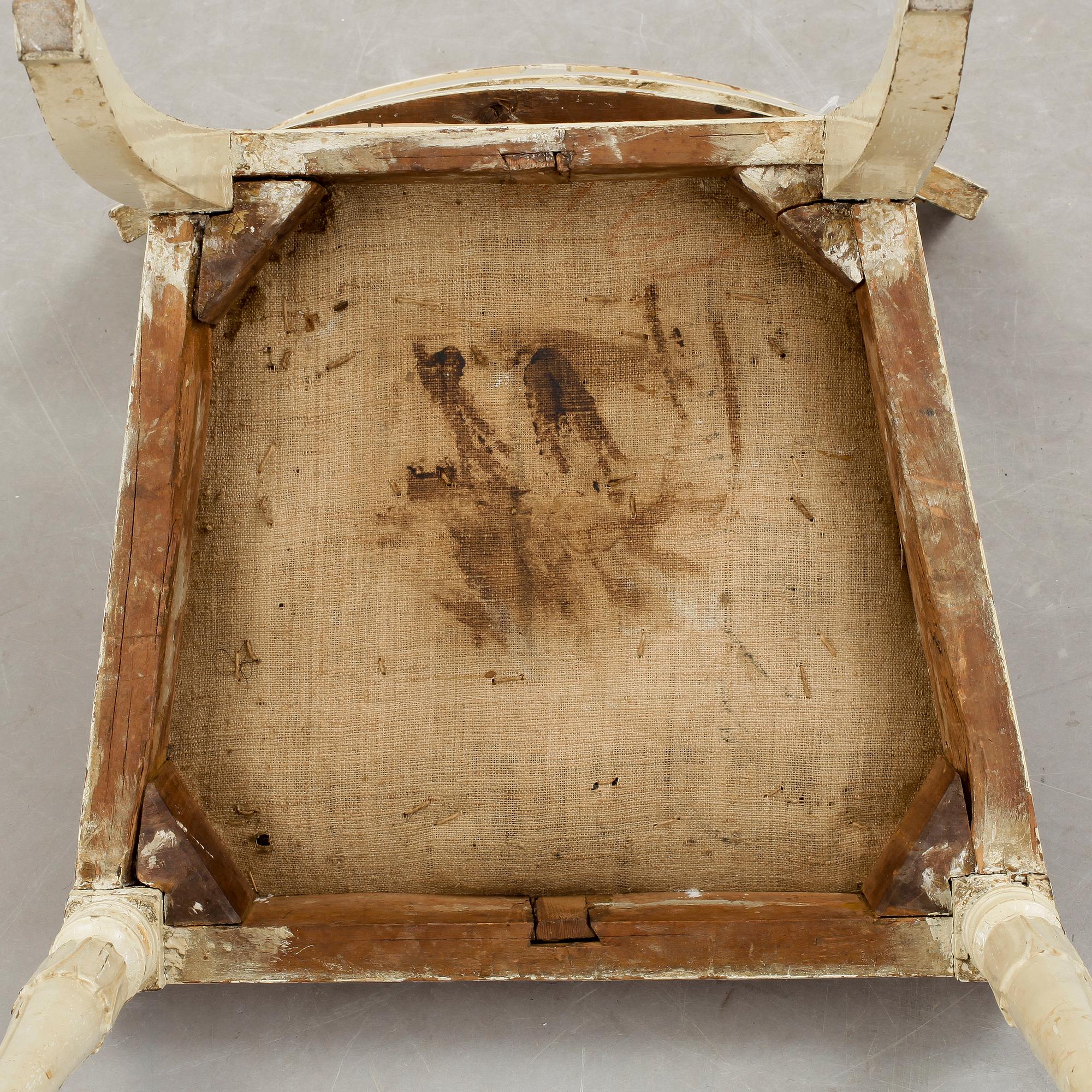 STOLAR, 2 stycken snarlika, gustavianska, varav en signerad Melchior Lundberg, 1700-tal.