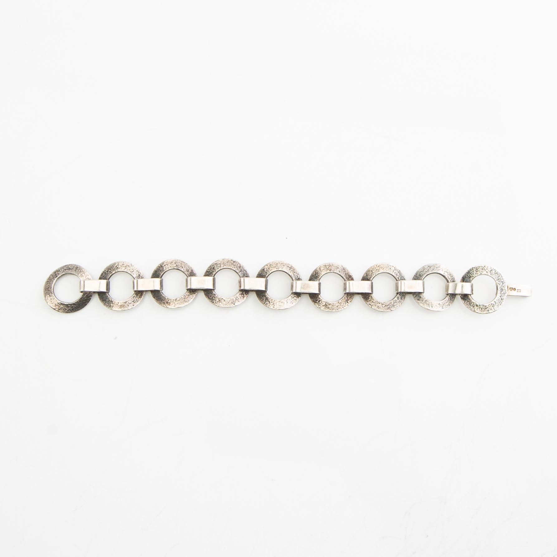 Bracelet, silver, 1970.