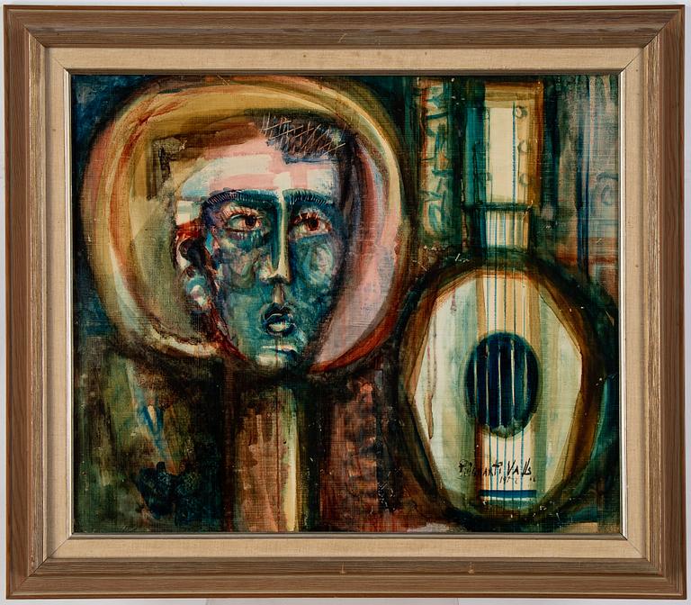 Josep Puigmarti Valls, mixed media on canvas/panel, signed and dated.