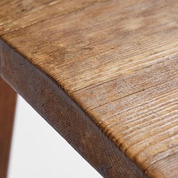 Axel Einar Hjorth, a set of seven stained pine "Utö" chairs, Nordiska Kompaniet, Sweden, 1930s.