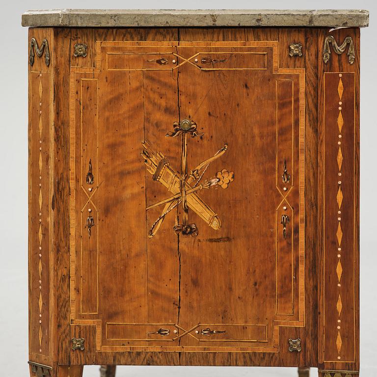 A Gustavian marquetry commode by N. P. Stenström (master in Stockholm 1782-90).