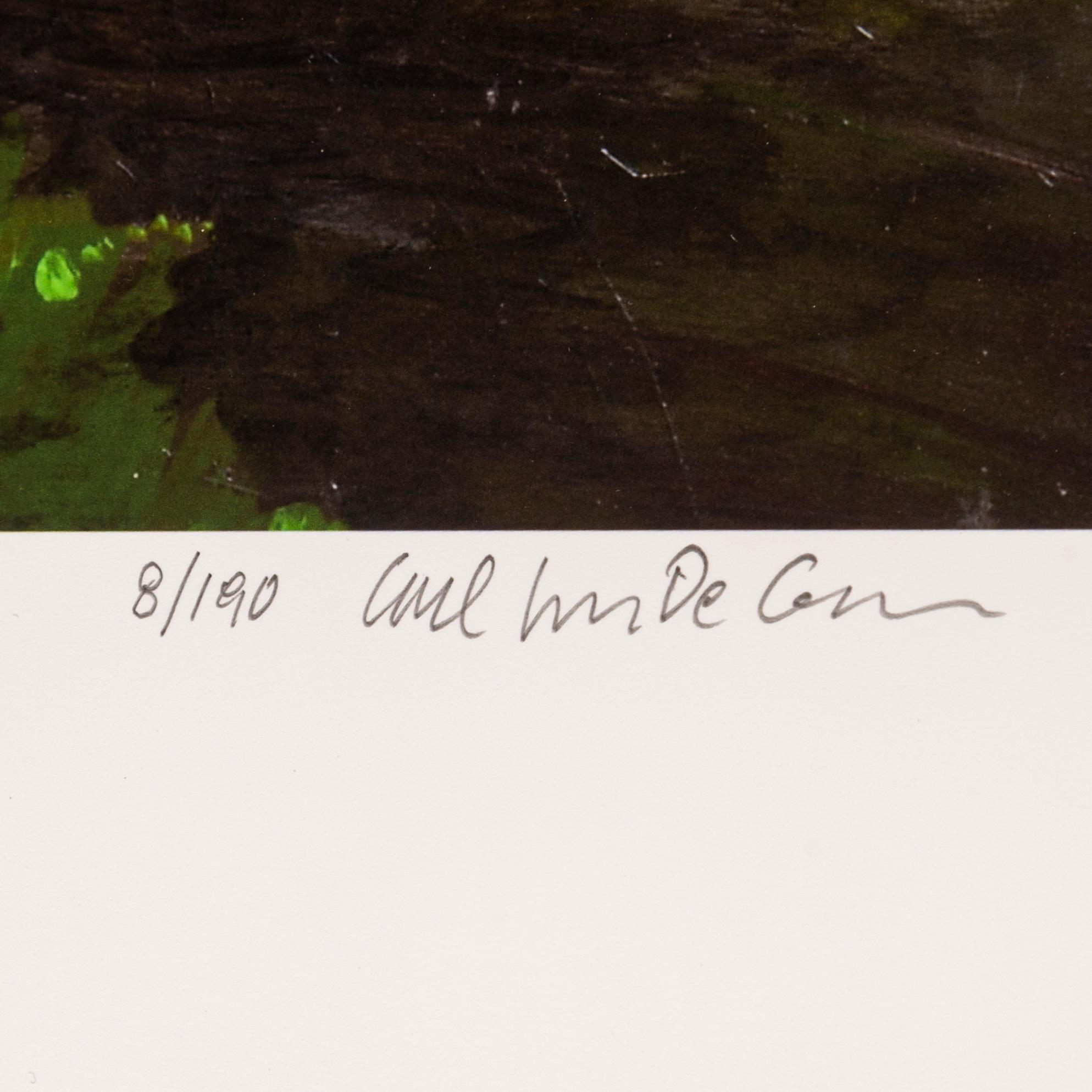 CARL JOHAN DE GEER, lithograph in colours, signed 8/190.