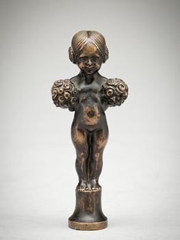 ADOLF GUSTAV DAUMILLER, skulptur, signerad.