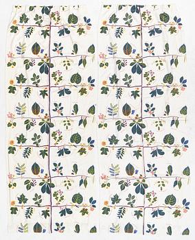 Josef Frank, a pair of "US Tree" curtains, Firma Svenskt Tenn, Sweden.