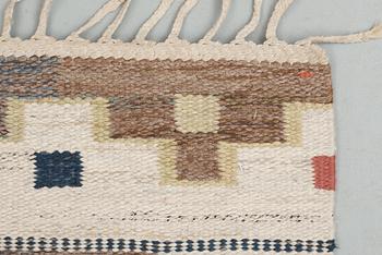 RUG. "Bruna heden". Rölakan (flat weave). 210,5 x 122 cm. Signed AB MMF (AB Märta Måås-Fjetterström).