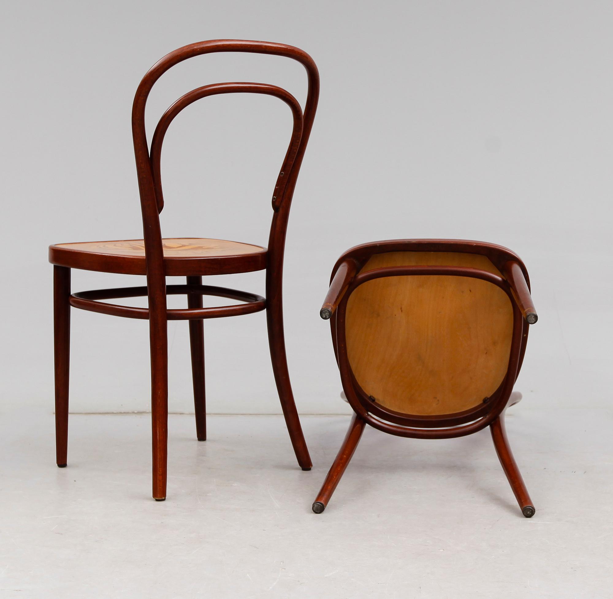 STOLAR, 3 st, Thonet, 1900-talets första hälft.