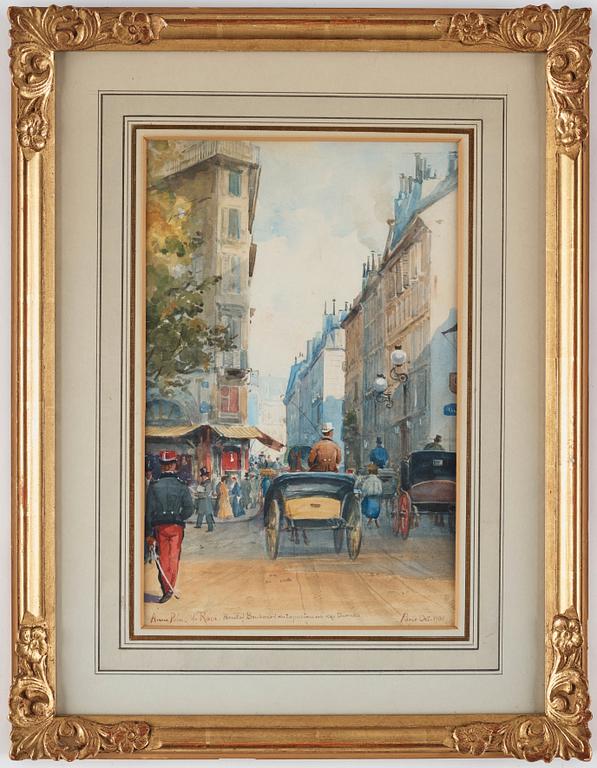 Anna Palm de Rosa, "Hörnet af Boulevard des Capucines och Rue Dounau".
