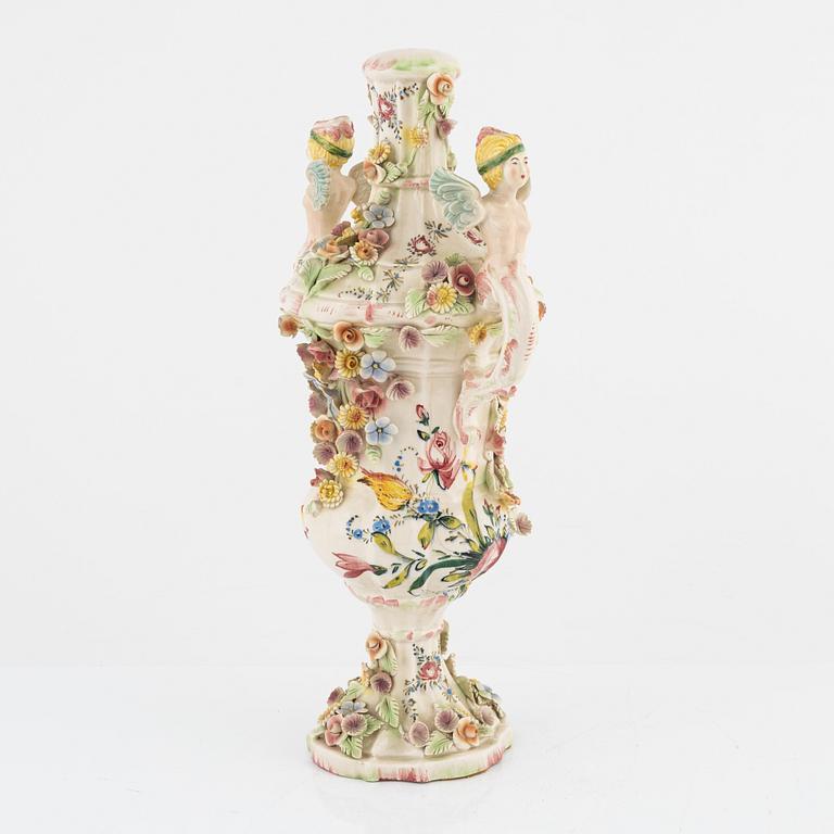 A ceramic table lamp, Ardalt Dresden, Nove, Italy, 21st Century.
