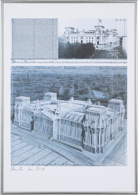 Christo & Jeanne-Claude, "Wrapped Reichstag, (Project for Berlin)".
