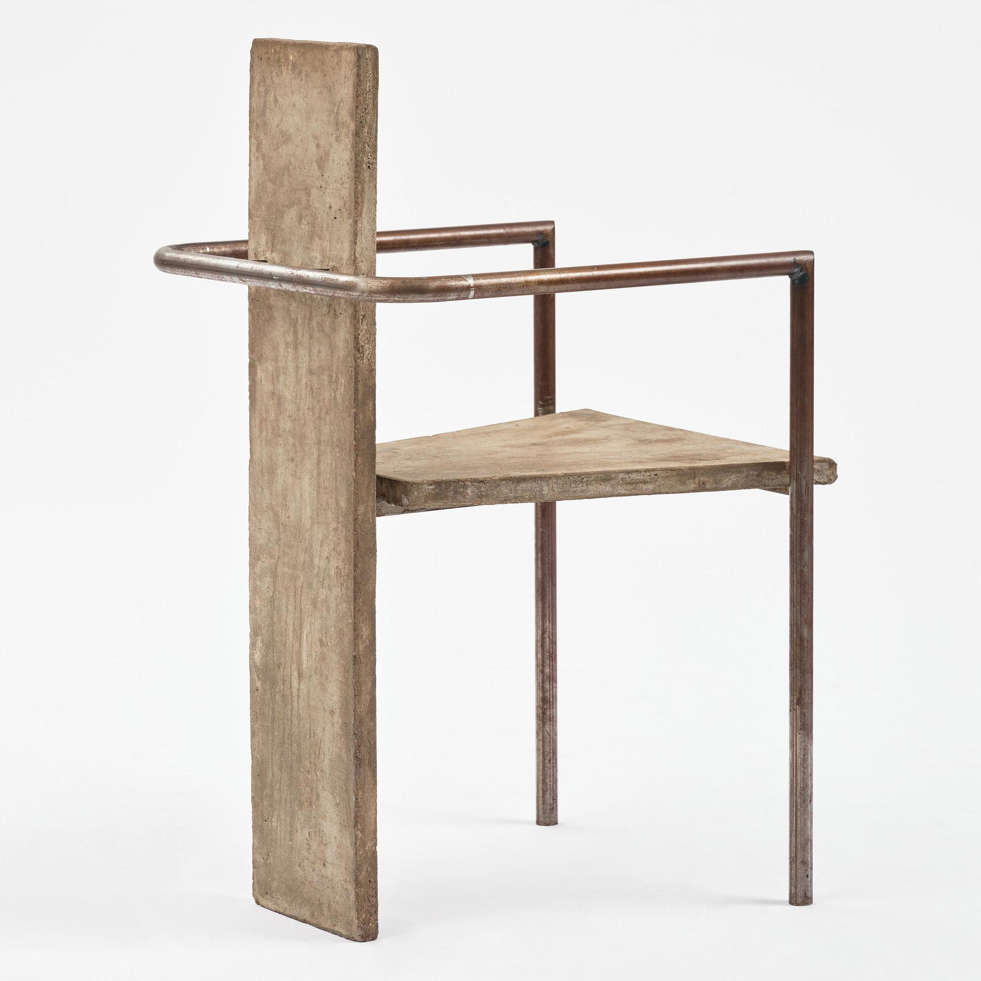 Jonas Bohlin, karmstol, "Concrete", provex, Källemo, Värnamo, efter 1981.