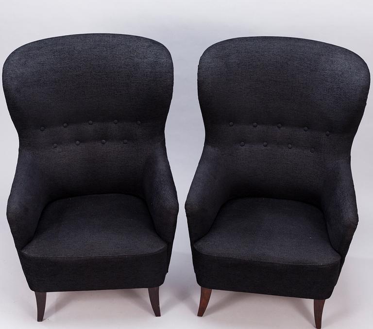 FÅTÖLJER, ett par 1900-talet mitt.