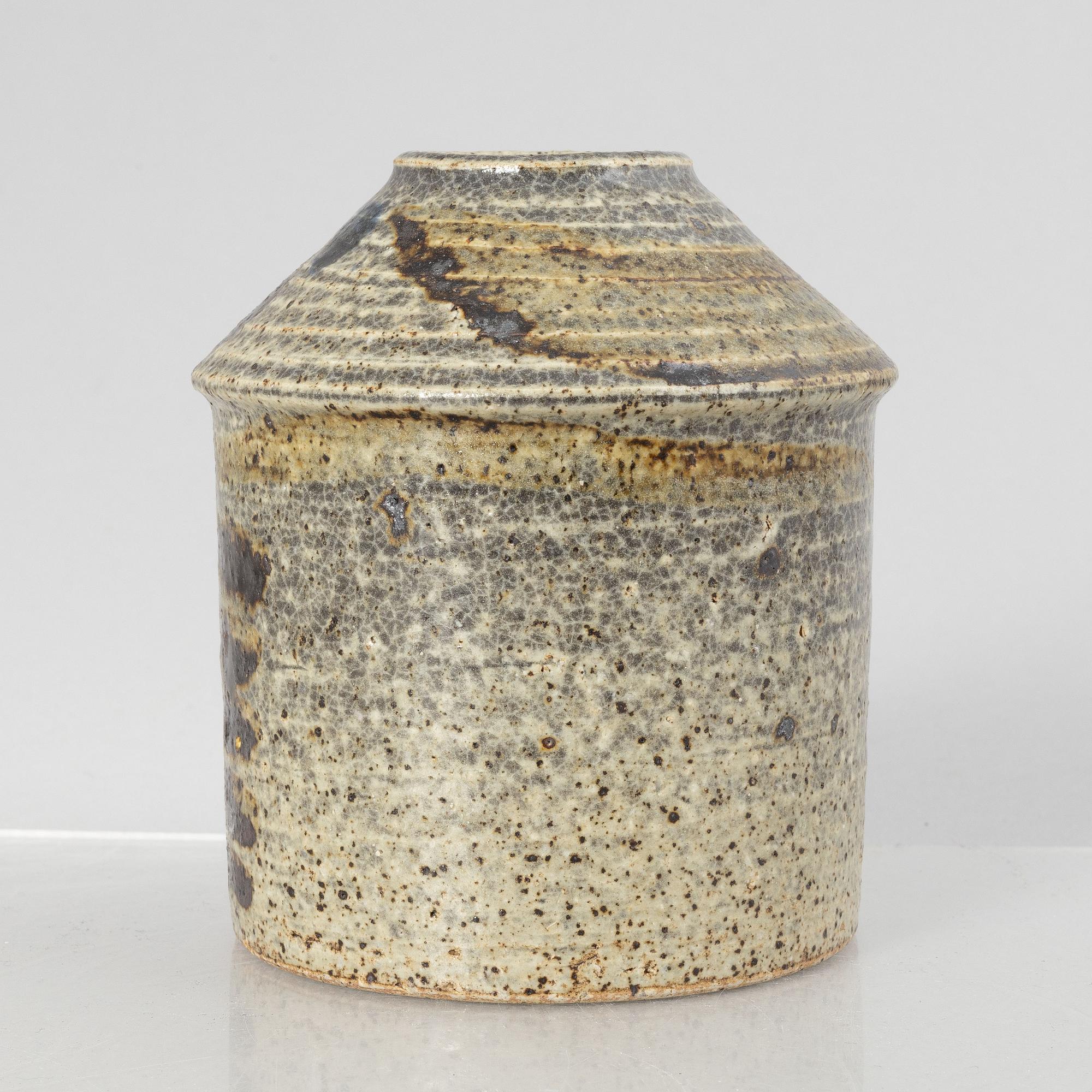 Lisa Larson, unik vas, stengods, Gustavsbergs Studio.