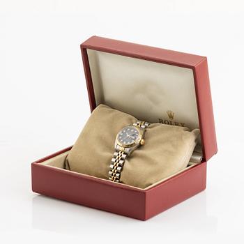 Rolex, Oyster Perpetual, Datejust, "Blue Diamond Vignette Dial", wristwatch, 26 mm.