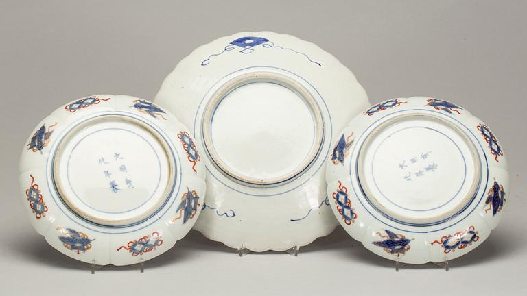 FAT, 3 st, porslin, Kina 1800-tal.