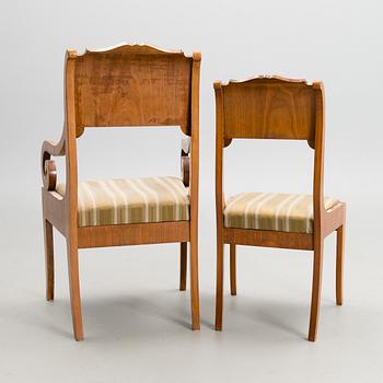 A set of 7 piece Biedermeier sofa suite, 1920s.