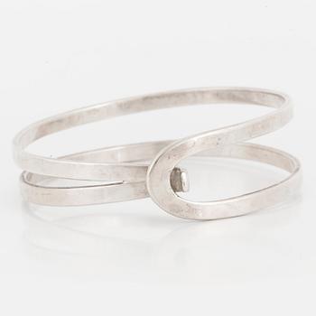 ANDERS HÖGBERG, stel armring, sterling silver, Göteborg 1979.