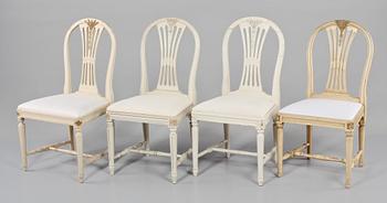 STOLAR, 13 st, snarlika, gustaviansk stil, 1900-tal.