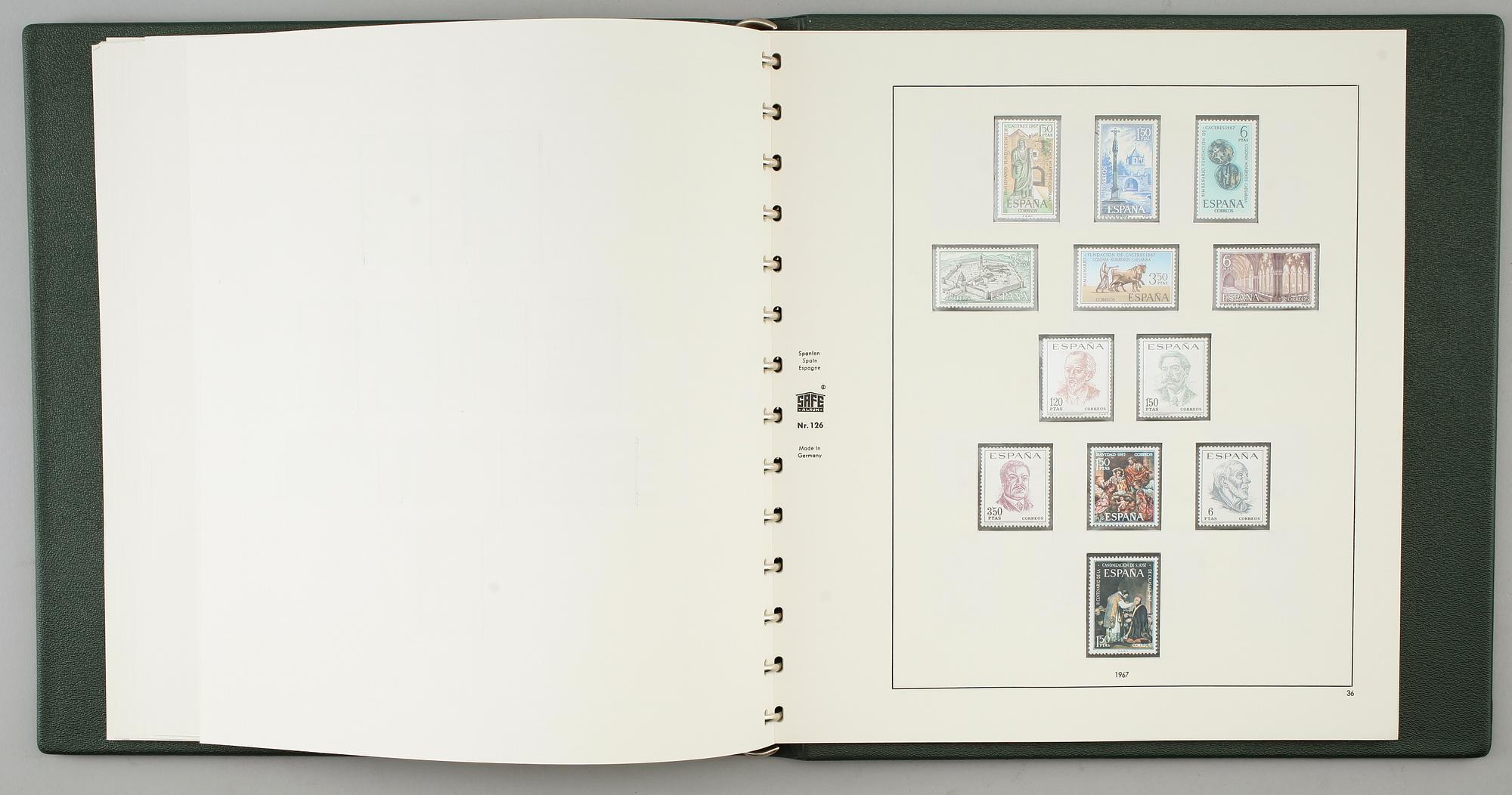 SAMLING FRIMÄRKEN, 1900-tal.