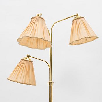 A Swedish Modern floor lamp, mid 20th Century.