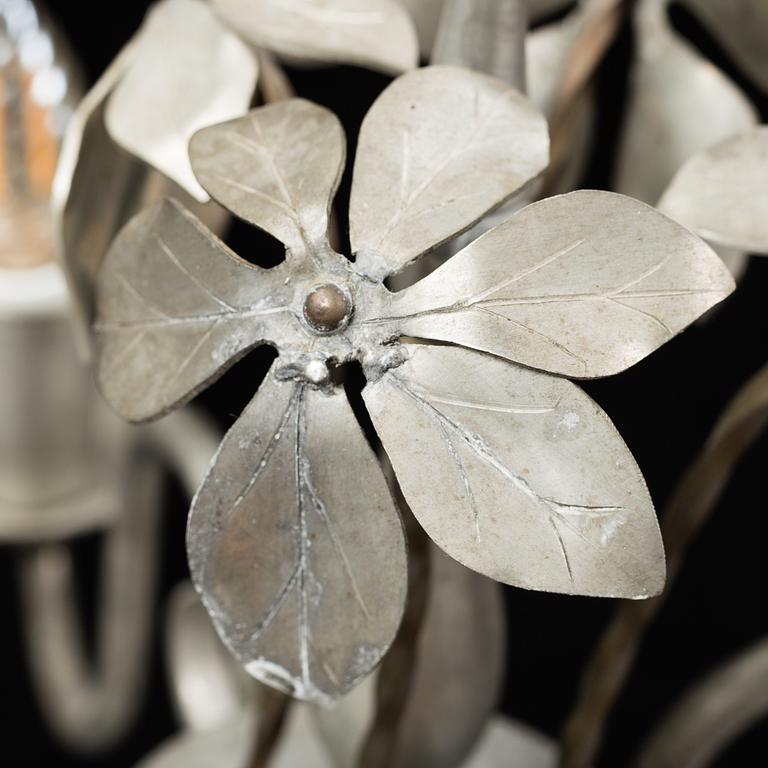 ESTRID ERICSON, a model 104 pewter chandelier, Svenskt Tenn, 1920's.