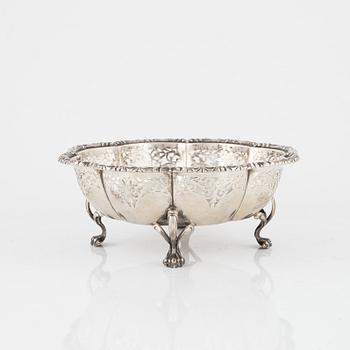 A Rococo-Style Silver Bowl, Czechoslovakia 1929-1941.
