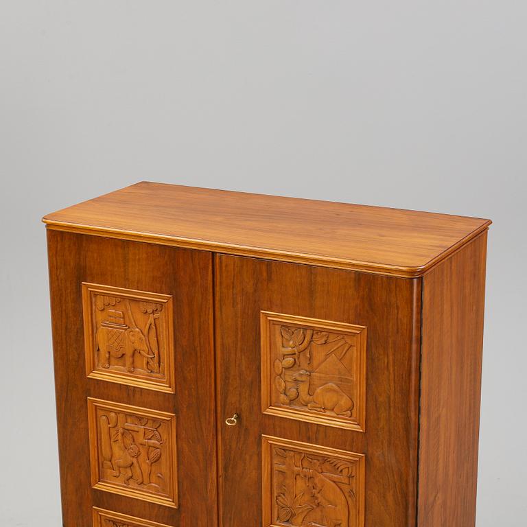 A 1950's mahogany cabinet by Eugen Höglund.