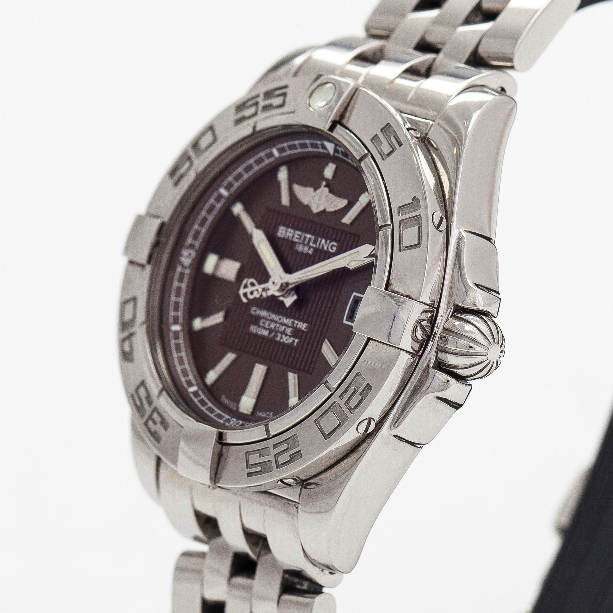 Breitling, Galactic, wristwatch, 32 mm.