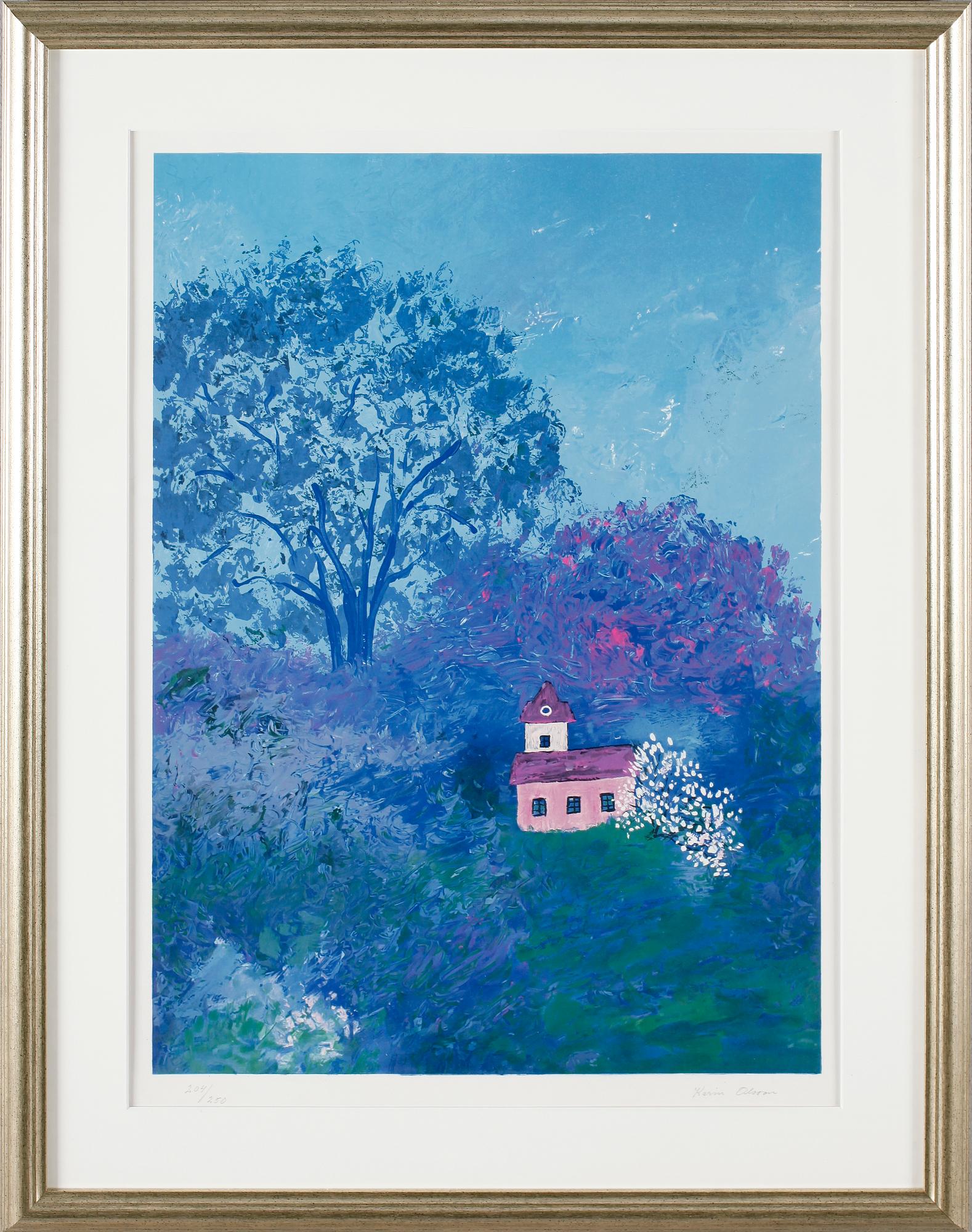 KARIN OLSSON, färglitografi, signerad, numrerad 204/250.