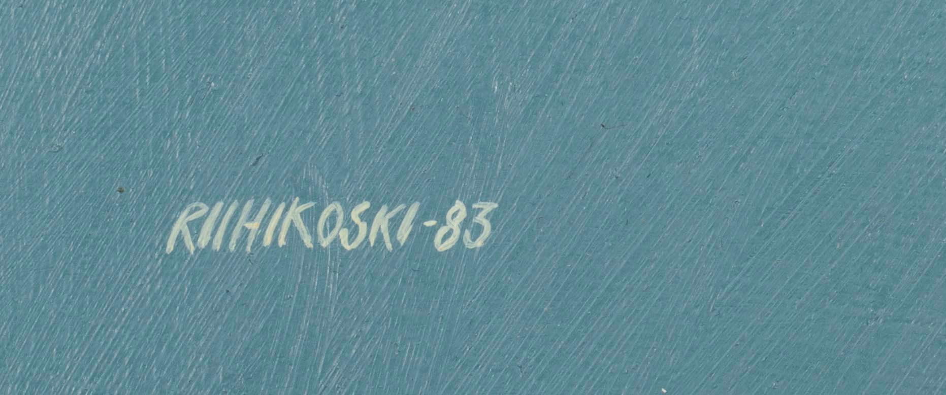 OLLI-PEKKA RIIHIKOSKI (FINLAND), olja på skiva, sign. och dat. -83.
