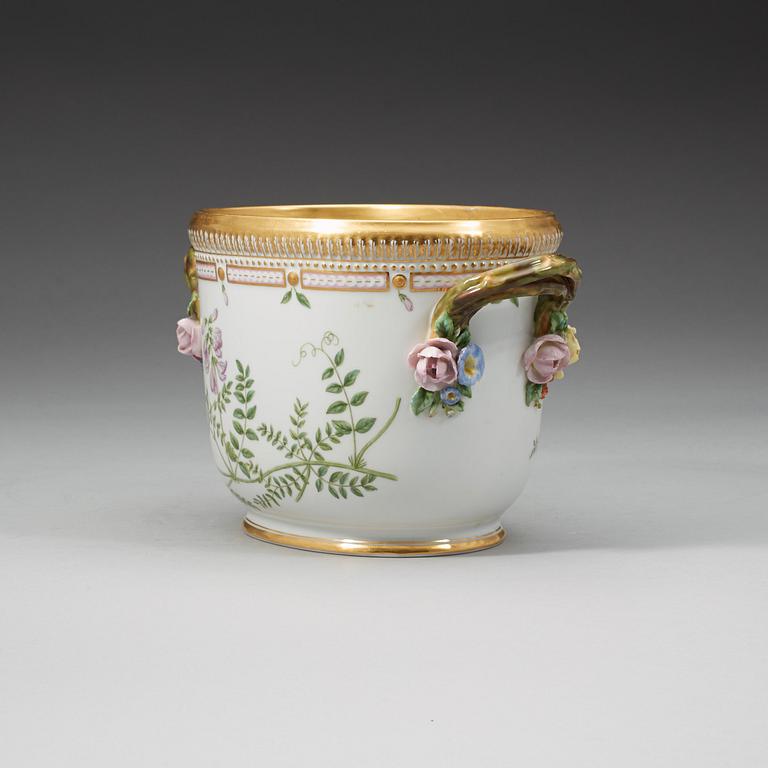 Royal Copenhagen, A Royal Copenhagen 'Flora Danica' wine cooler, Denmark, 20th Century.