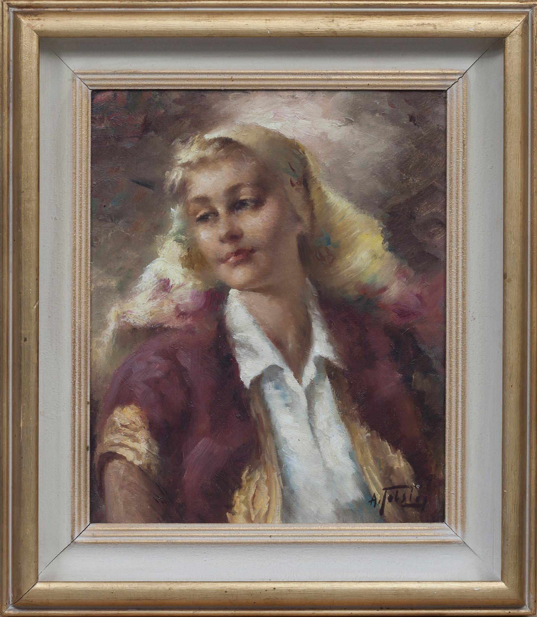 ALEXANDER TOLSTOY, olja på duk, signerad.