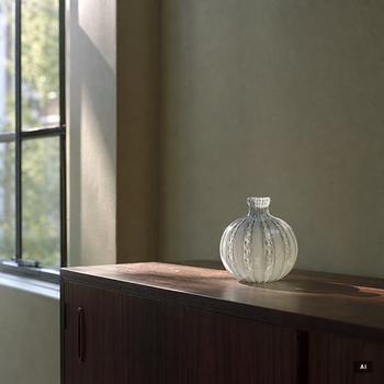 Venini, a glass vase, Murano, Italy.
