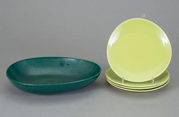 SERVISDELAR, 30 st, flintgods, "Colorado", Stig Lindberg, Gustavsberg, 1950/60-tal.