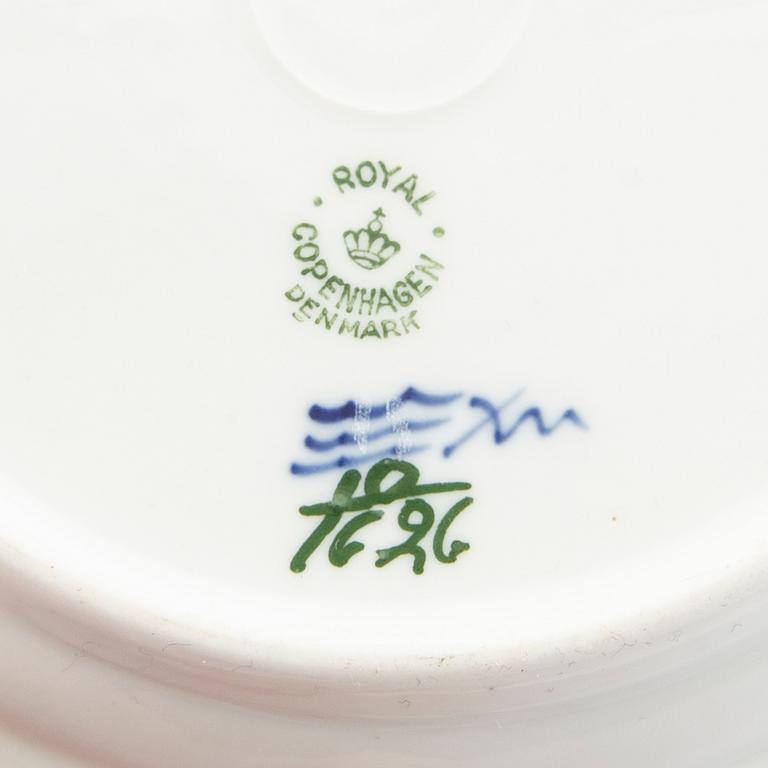 Coffee service 54 dlr "Blå Blomst" Royal Copenhagen Denmark porcelain 1953-1983.