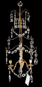 VÄGGLYSTRAR, ett par, Louis XVI-stil, tidigt 1900-tal.