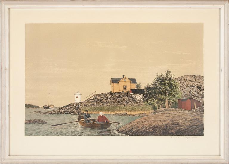 REINHOLD LJUNGGREN, färglitografi, signerad o numrerad 78/260.