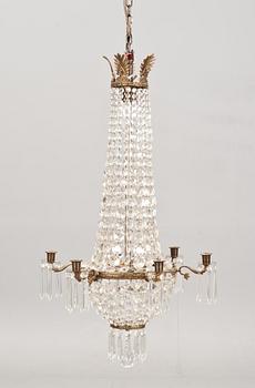 LJUSKRONA, oskariansk, omkring 1900. Höjd 86 cm.