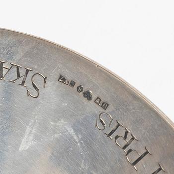 Goblet on foot, silver, Juvelerare Oscar Sjögren Ab, Gothenburg 1923.