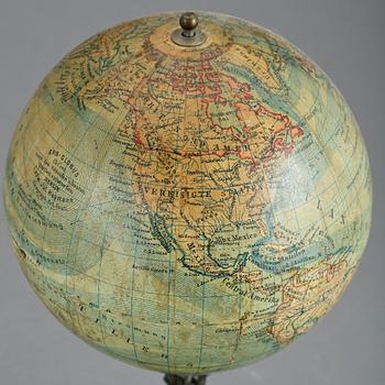 JORDGLOBB, miniatyr, 1890-tal. Ludw. Jul. Heymann. Berlin.