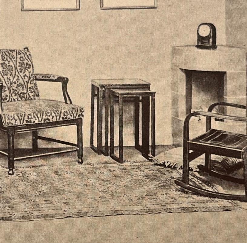 Axel Larsson, a two-piece nesting table model "801/4", Svenska Möbelfabrikerna, Bodafors, 1930's.